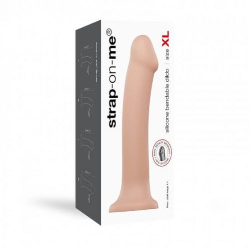 Strap-on Dual density dildo (skin color) - XL