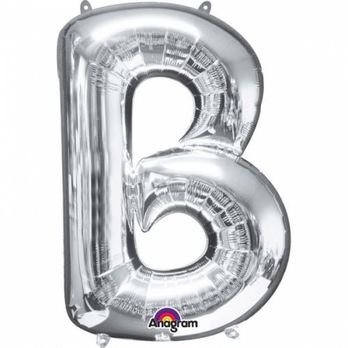 Amscan Fóliový balónik písmeno B 86 cm strieborný