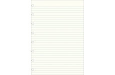 Filofax náhradné listy do zápisníkov A4 - linkované