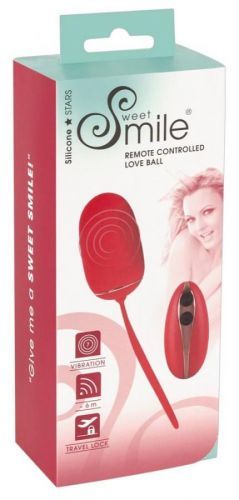 SMILE Love Ball - cordless, radio vibrating egg (red)