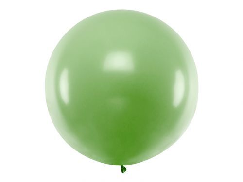 PartyDeco Guľatý latexový Jumbo balón 1m zelený