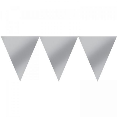 Amscan Banner strieborný 450 cm