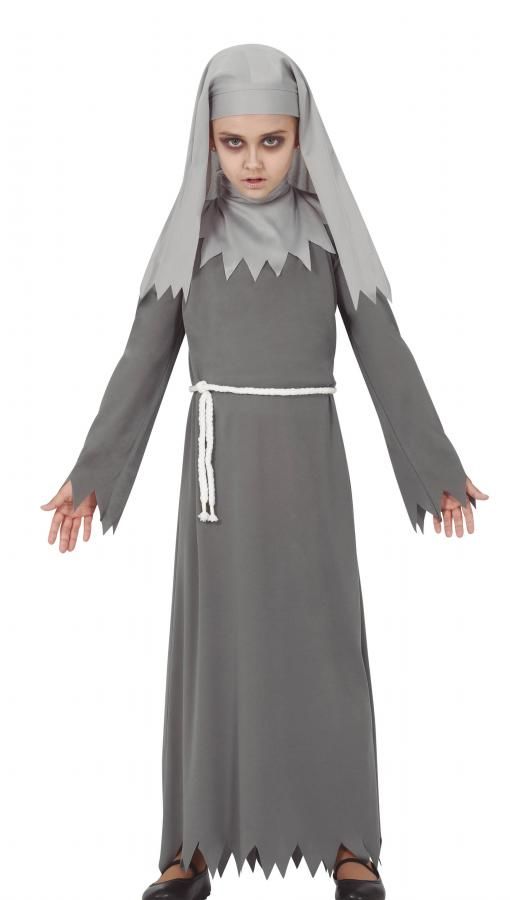 Guirca Detský kostým - Mníška Annabelle sivý Veľkosť - deti: M