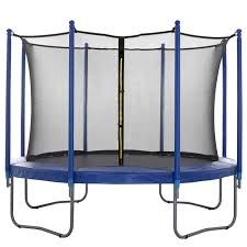 SPRINGOS Vnútorná ochranná sieť na trampolínu - 300/305/312 cm - 8 stĺpikov - čierna