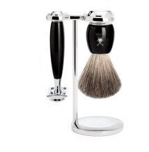 Mühle Vivo Black Pure Badger 3-dielna Sada na holenie