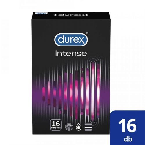 Durex Intense Orgasmic - vrúbkované a bodkované kondómy (16 ks)