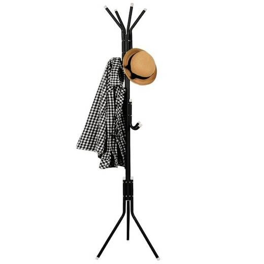 SPRINGOS Stojanový vešiak 177cm - čierny