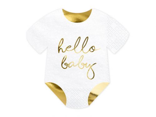 PartyDeco Servítky - hello baby