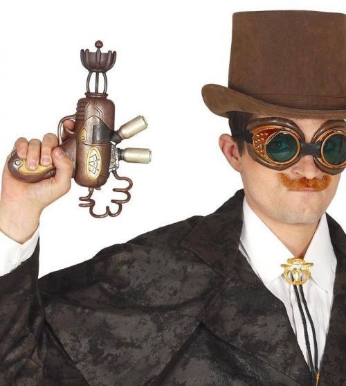Guirca Efektná zbraň v štýle Steampunk 26 cm