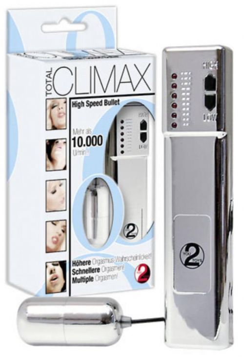 You2Toys Total Climax - vibračné vajíčko strieborné