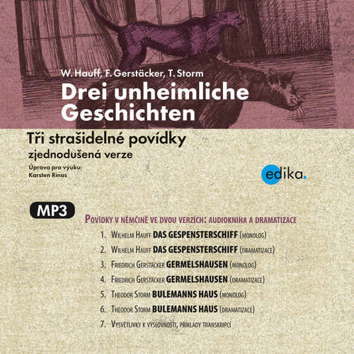 Drei unheimliche Geschichten (DE) - Wilhelm Hauff, Friedrich Gerstäcker, Theodor Storm (mp3 audiokniha)
