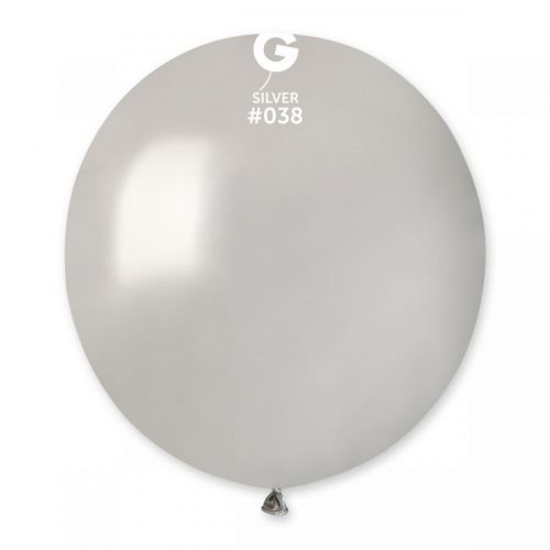 Gemar Balón pastelový strieborný 48 cm