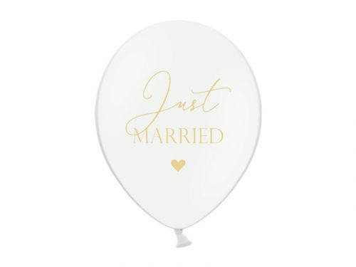 PartyDeco Balónik latexový Just Married