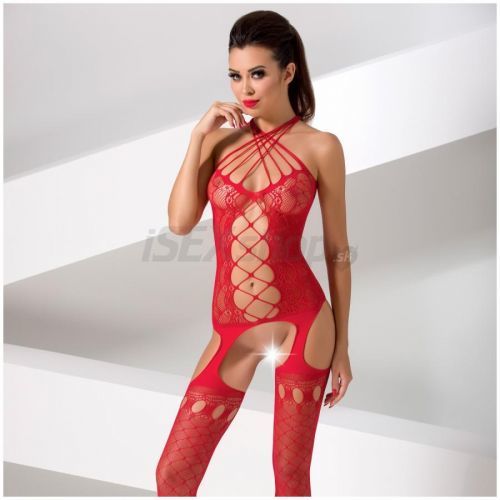 Passion Bodystocking BS056 červený