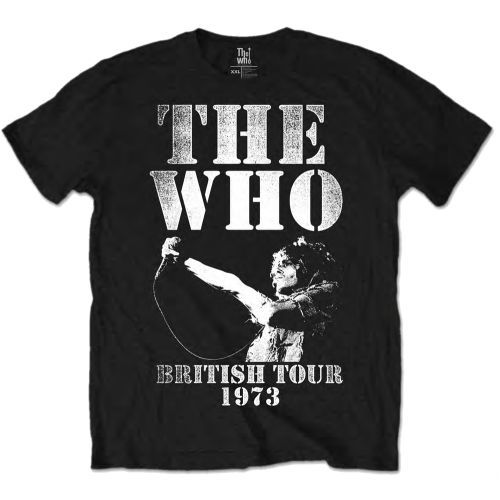 The Who - Tričko British Tour 1973 - Muž, Unisex, Čierna, S