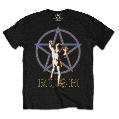 Rush - Tričko Starman Glow - Muž, Unisex, Čierna, S