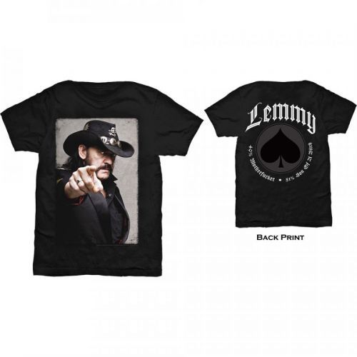 Lemmy - Tričko Pointing Photo - Muž, Unisex, Čierna, XXL