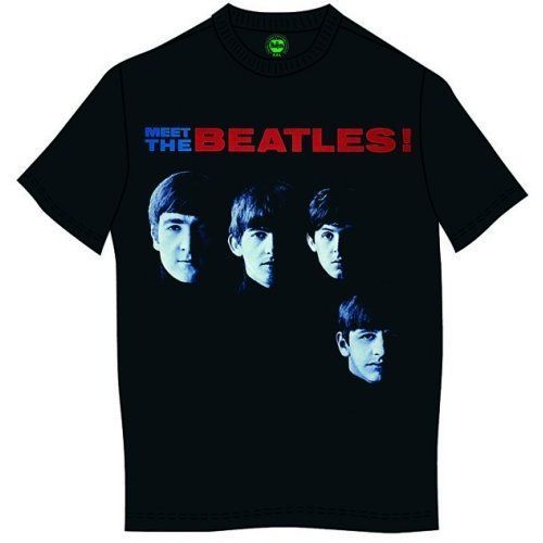 The Beatles - Tričko Meet The Beatles - Muž, Unisex, Čierna, XXL
