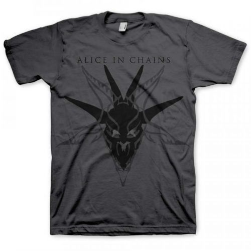 Alice In Chains - Tričko Black Skull - Muž, Unisex, Šedá, L