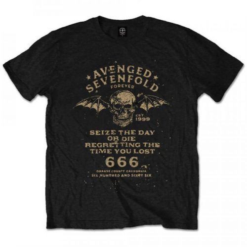 Avenged Sevenfold A7X - Tričko Seize the Day - Muž, Unisex, Čierna, XXL