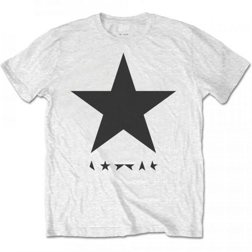 David Bowie - Tričko Blackstar (on White) - Muž, Unisex, Biela, XXL