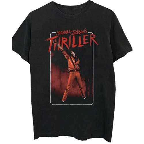 Michael Jackson - Tričko Thriller White Red Suit - Muž, Unisex, Čierna, XXL