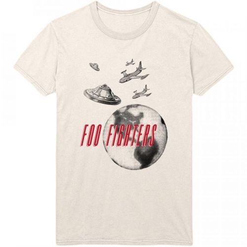 Foo Fighters - Tričko UFO Planes - Muž, Unisex, Natural, XXL