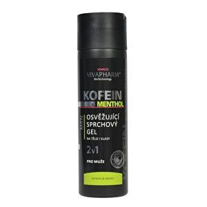Vivapharm Kofeínový sprchový gél 2v1 s mentolom pre mužov 200 ml