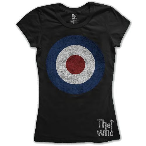 The Who - Tričko Target Distressed - Žena, Čierna, S