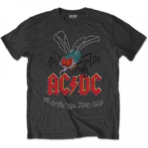 AC/DC - Tričko Fly on the Wall - Muž, Unisex, Šedá, XXL