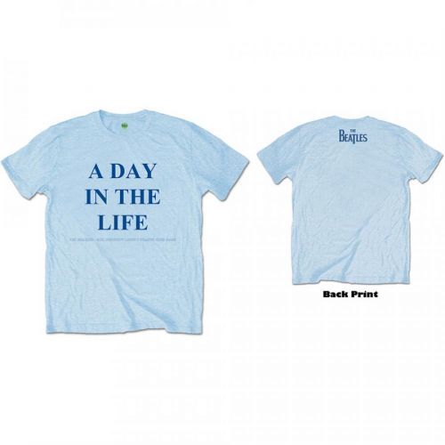 The Beatles - Tričko A Day in the Life - Muž, Unisex, Modrá, XXL