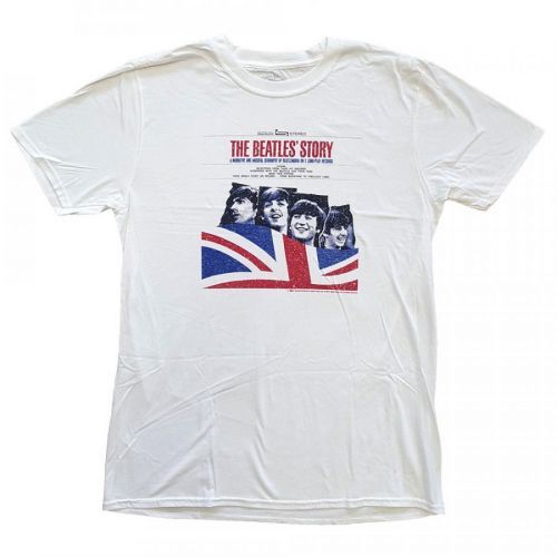 The Beatles - Tričko The Beatles Story - Muž, Unisex, Biela, XXL