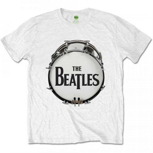 The Beatles - Tričko Original Drum Skin - Muž, Unisex, Biela, XXL