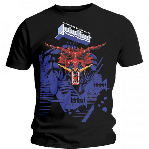 Judas Priest - Tričko Defenders Blue - Muž, Unisex, Čierna, S