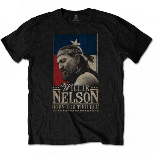Willie Nelson - Tričko Born For Trouble - Muž, Unisex, Čierna, 3XL