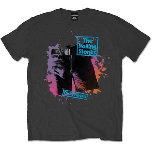 Rolling Stones - Tričko Sticky Colours - Muž, Unisex, Šedá, XXL