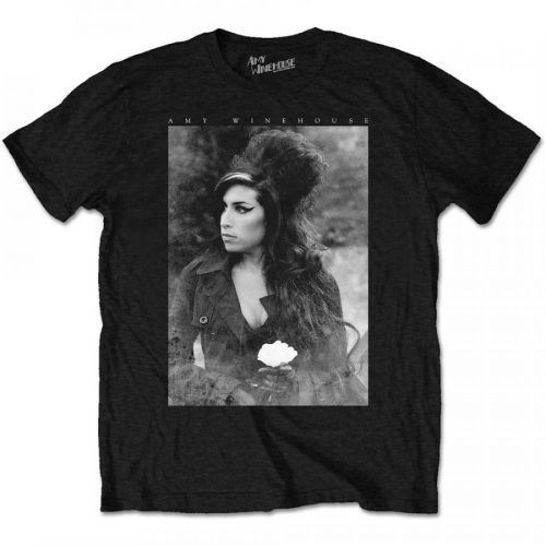 Amy Winehouse - Tričko Flower Portrait - Muž, Unisex, Čierna, XXL