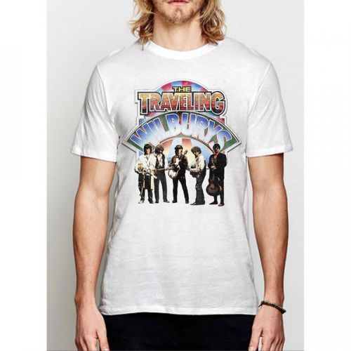 Traveling Wilburys - Tričko Band Photo - Muž, Unisex, Biela, XXL