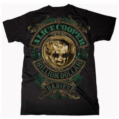 Alice Cooper - Tričko Billion Dollar Baby Crest - Muž, Unisex, Čierna, XXL