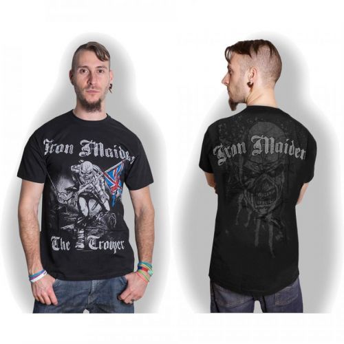 Iron Maiden - Tričko Sketched Trooper - Muž, Unisex, Čierna, XXL