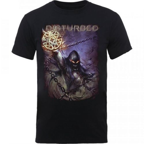 DISTURBED - Tričko Vortex Colours - Muž, Unisex, Čierna, XXL