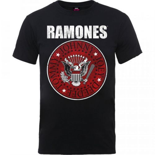 Ramones - Tričko Red Fill Seal - Muž, Unisex, Čierna, XXL
