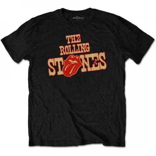 Rolling Stones - Tričko Wild West Logo - Muž, Unisex, Čierna, XXL