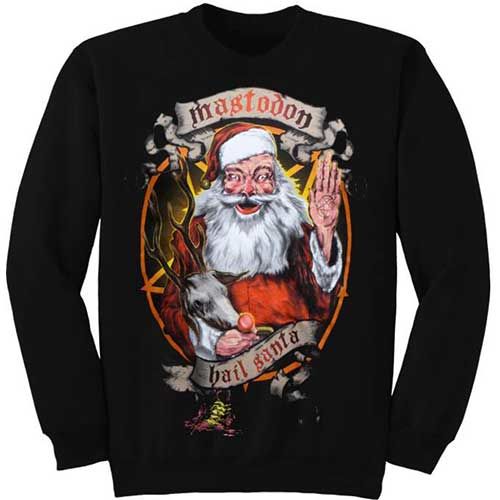 Mastodon - Crewneck Hail Santa Holiday - Muž, Unisex, Čierna, XXL