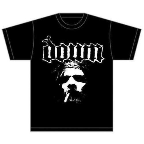 Down - Tričko Face - Muž, Unisex, Čierna, XXL