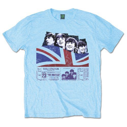 The Beatles - Tričko Shea Stadium - Muž, Unisex, Modrá, XXL