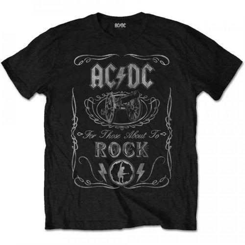 AC/DC - Tričko Cannon Swig Vintage - Muž, Unisex, Čierna, XXL