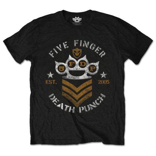 Five Finger Death Punch - Tričko Chevron - Muž, Unisex, Čierna, XXL