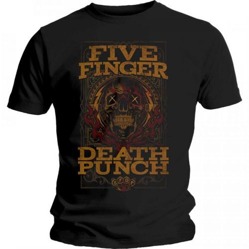 Five Finger Death Punch - Tričko Wanted - Muž, Unisex, Čierna, XXL