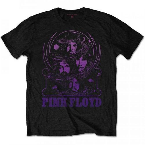 Pink Floyd - Tričko Purple Swirl - Muž, Unisex, Čierna, XXL